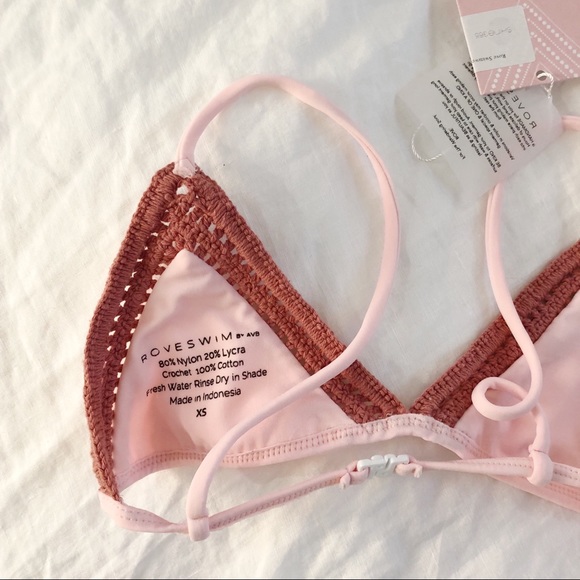 Rove Swim Blush Bikini Top - Picture 6 of 8